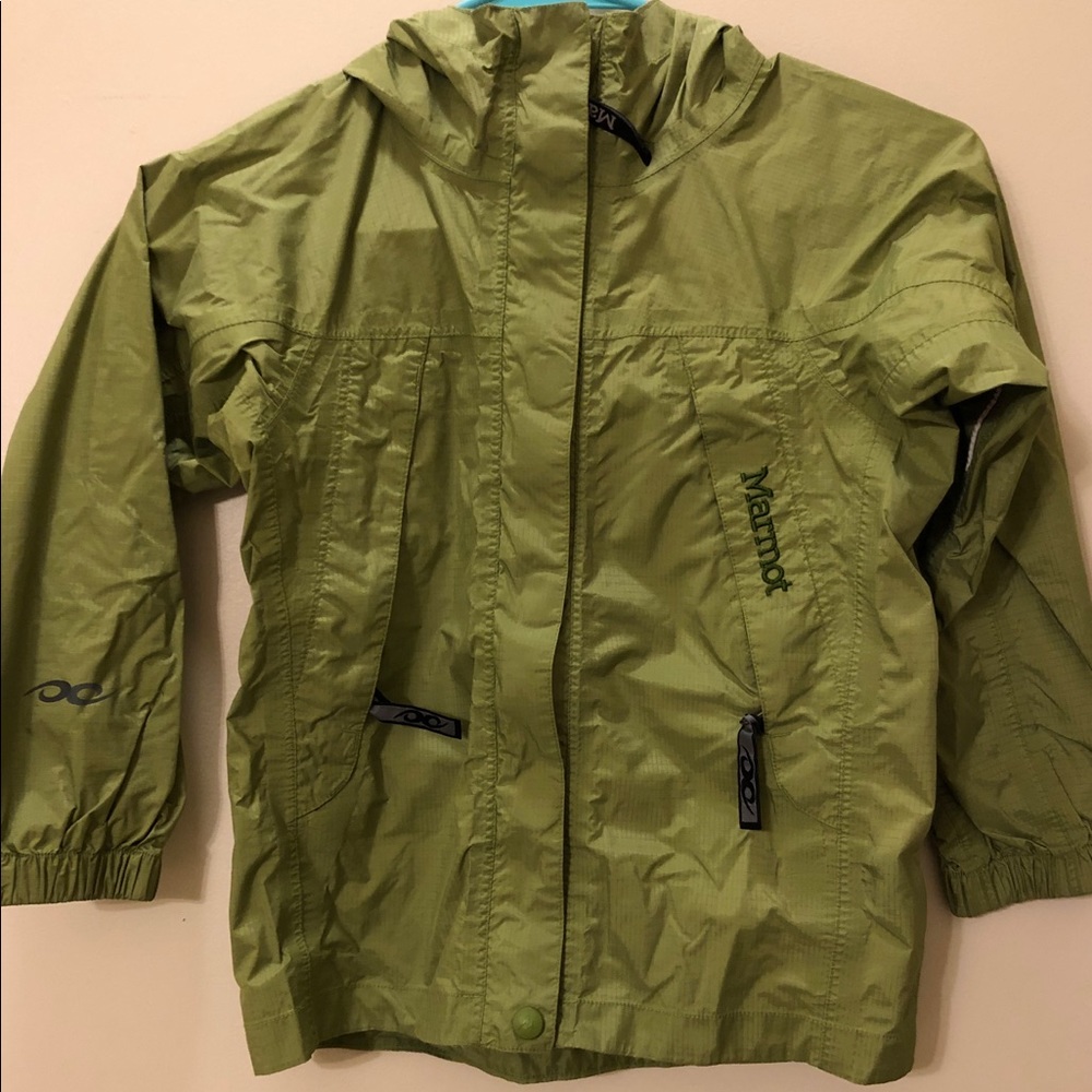 Turtle Green Marmot Rain Jacket size xs